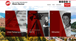 Desktop Screenshot of npd-rhein-neckar.de